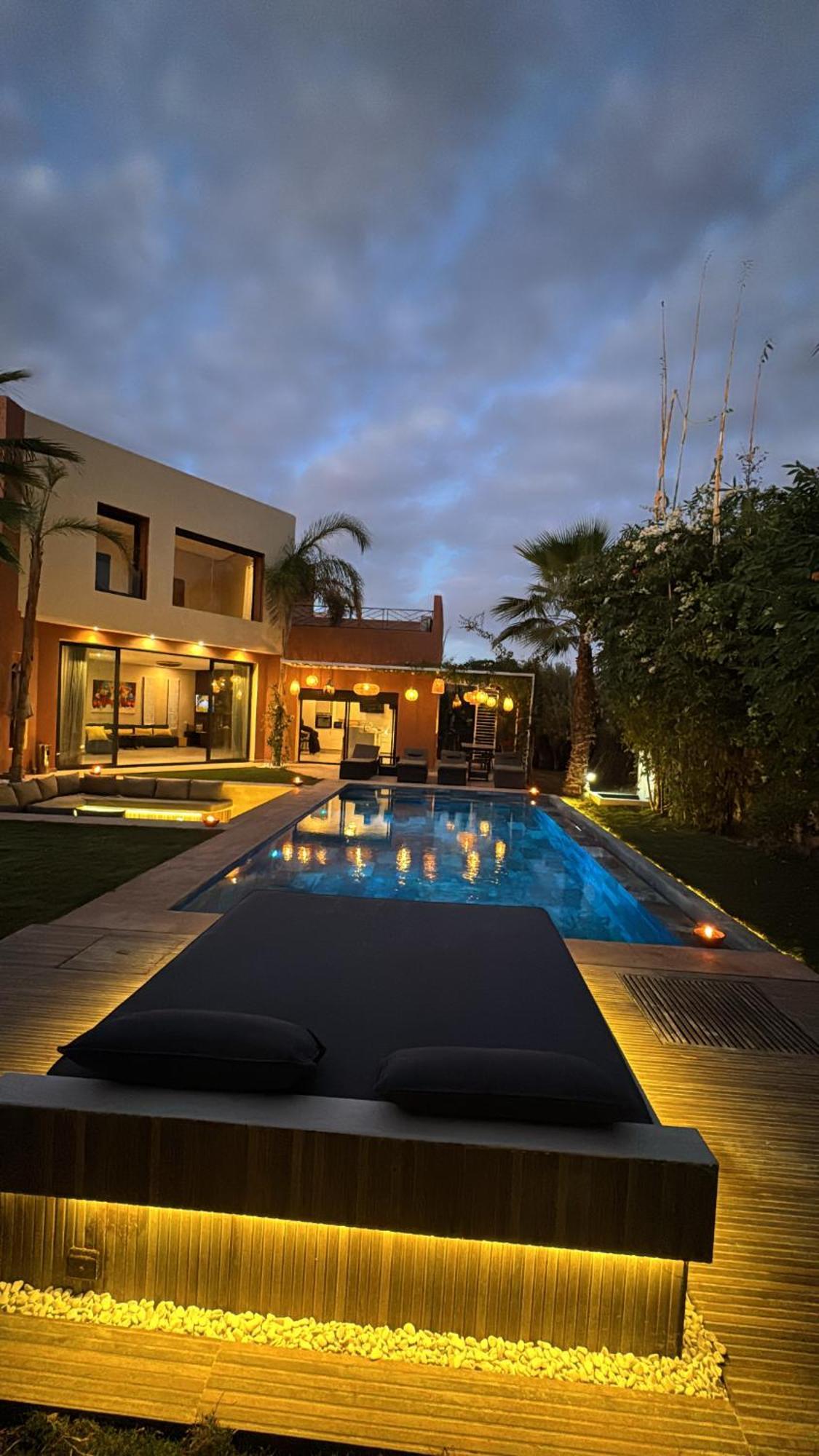 Villa Mattia Piscine Chauffee Sans Vis A Vis Marrakesch Exterior foto